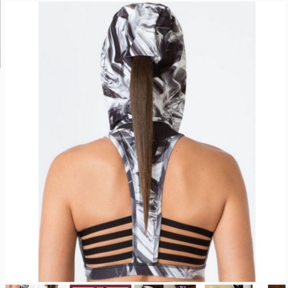 Sports bra hoodie padded yoga active wear - Picture 7 of 7